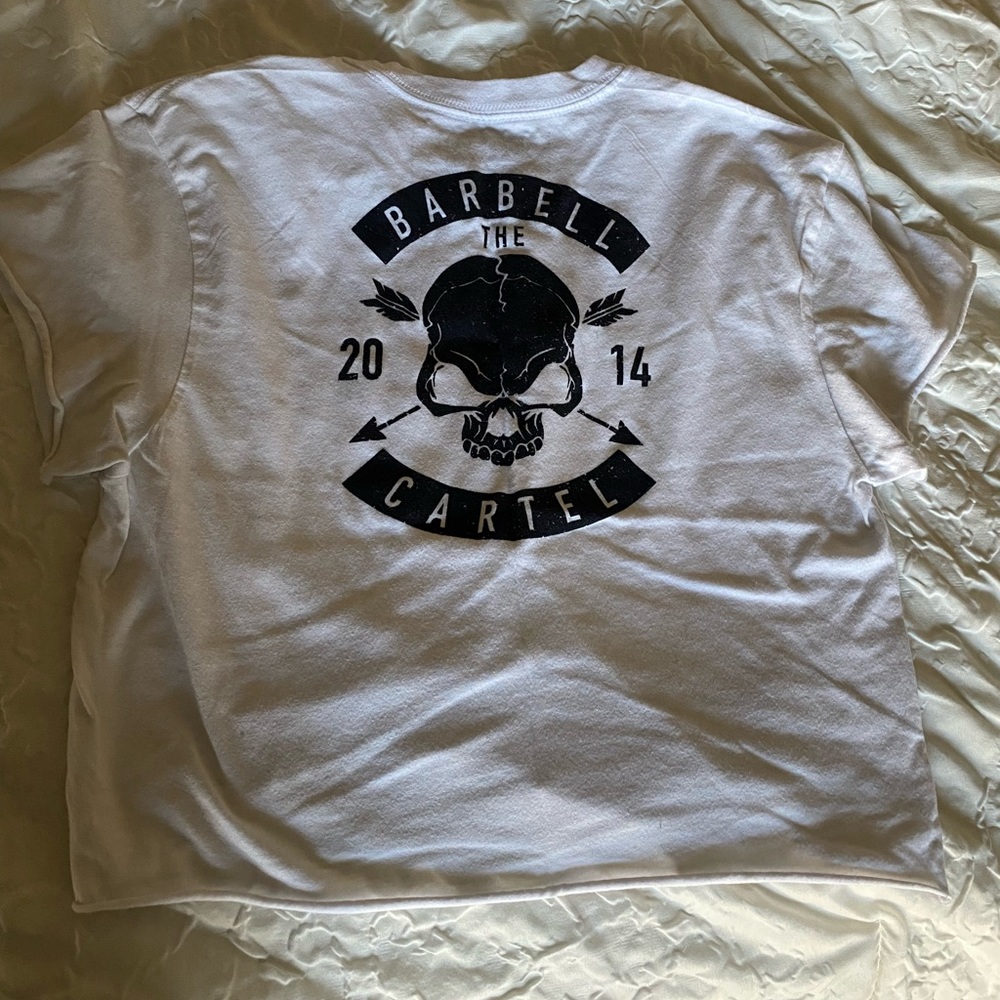 The barbell cartel crop top for gym